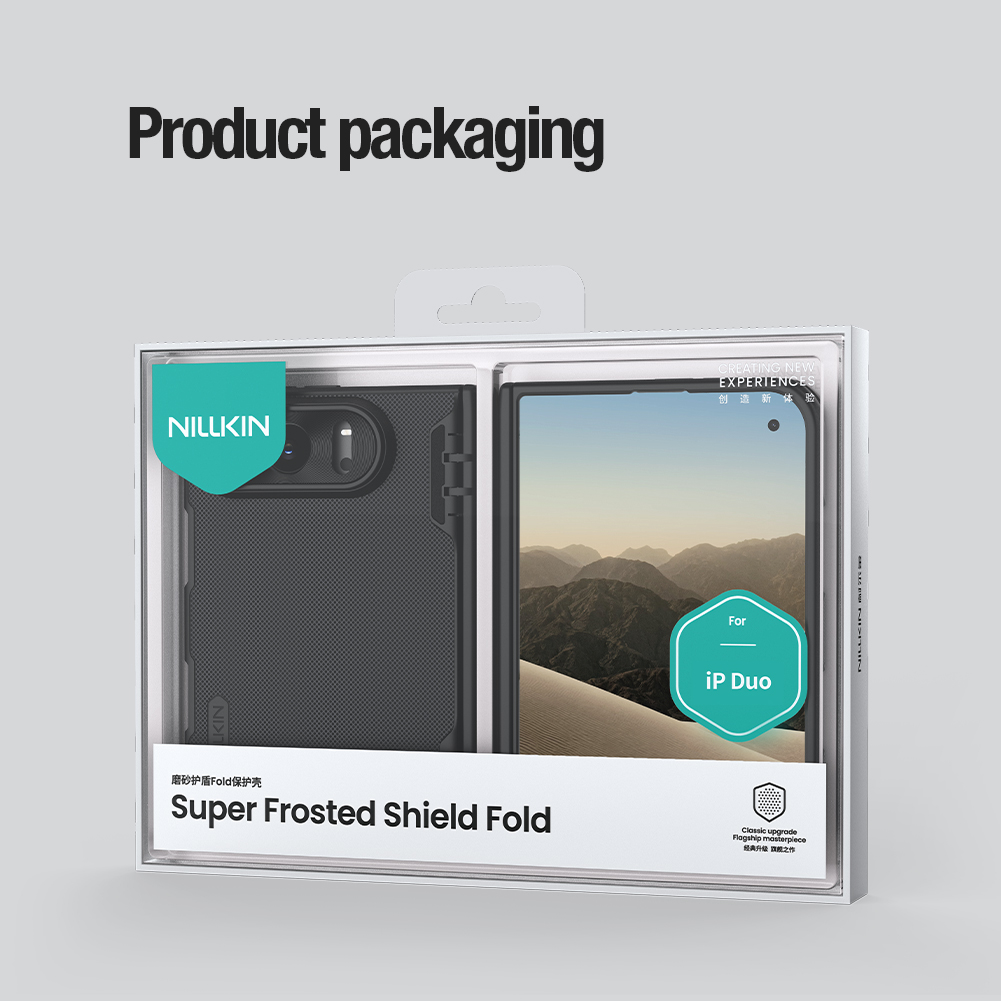 NILLKIN Калъф Apple iPhone DUO, Super Frosted FOLD MagSafe back cover /черен/