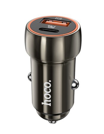 HOCO 12V 20W, USB-A + USB-C, Blue whale /сив/ - Z46A