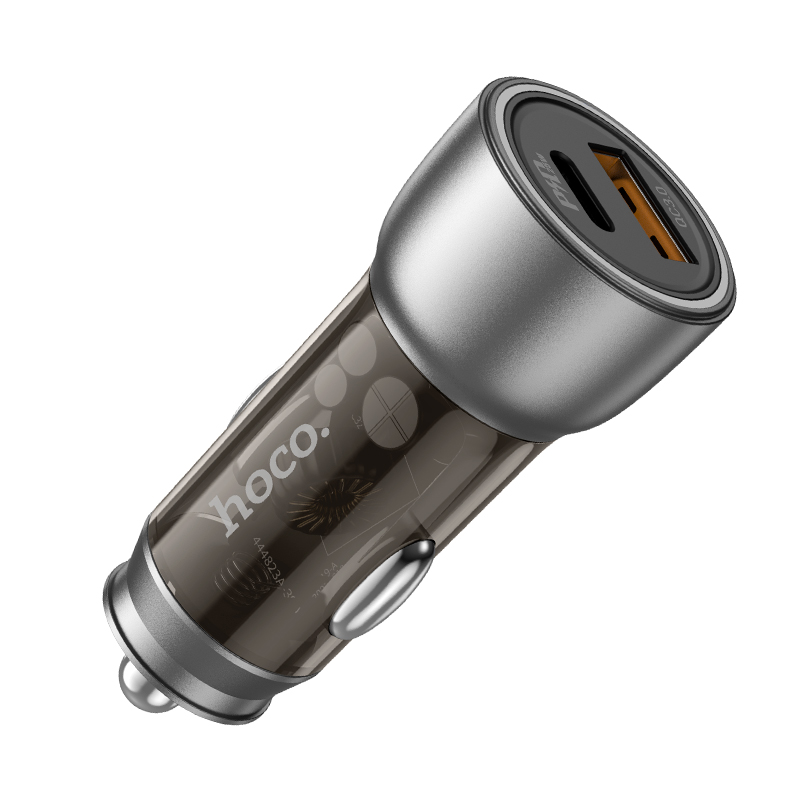 HOCO 12V 43W, USB-A + USB-C, Sprinter /кафяв/ - NZ8