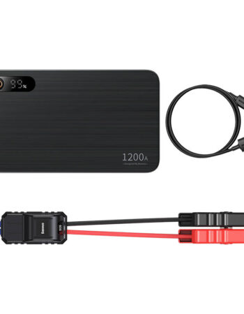 BASEUS Car Jump Starter/Power Bank 12000 mAh 1200A + фенерче /черен/ - C00245700111-00