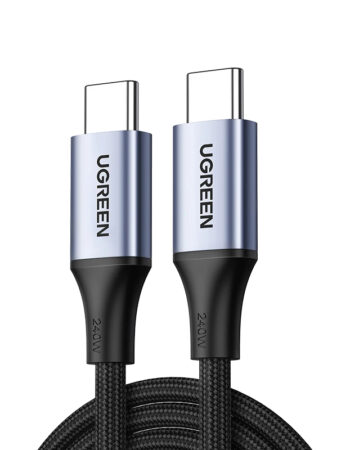 UGREEN Кабел Type-C - Type-C, 1м, 240W /черен-сив/ - US535 / 15311