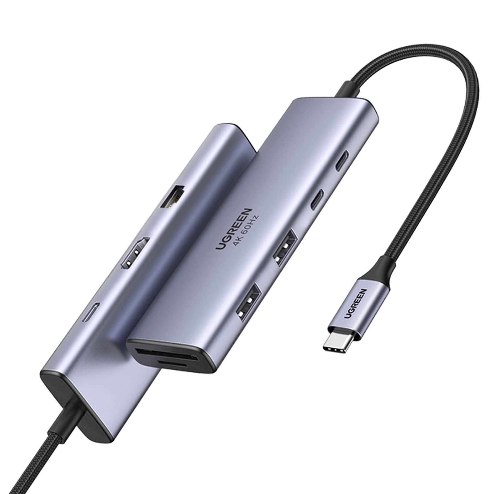 UGREEN Хъб 9-в-1 (Type-C) /сив/ - CM498/ 15375