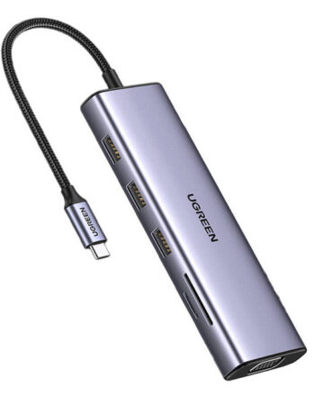UGREEN Хъб 9-в-1 (Type-C) /сив/ - CM498/ 15375