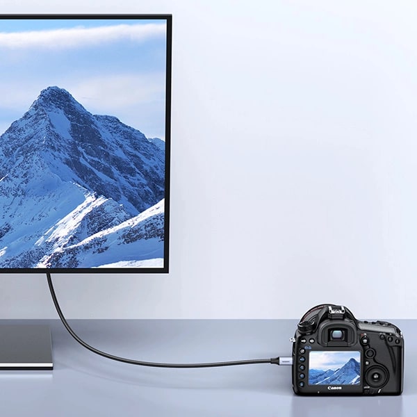 UGREEN Кабел HDMI /м/ - micro HDMI /м/, 2m. 8K /сив/ - HD164 / 15517