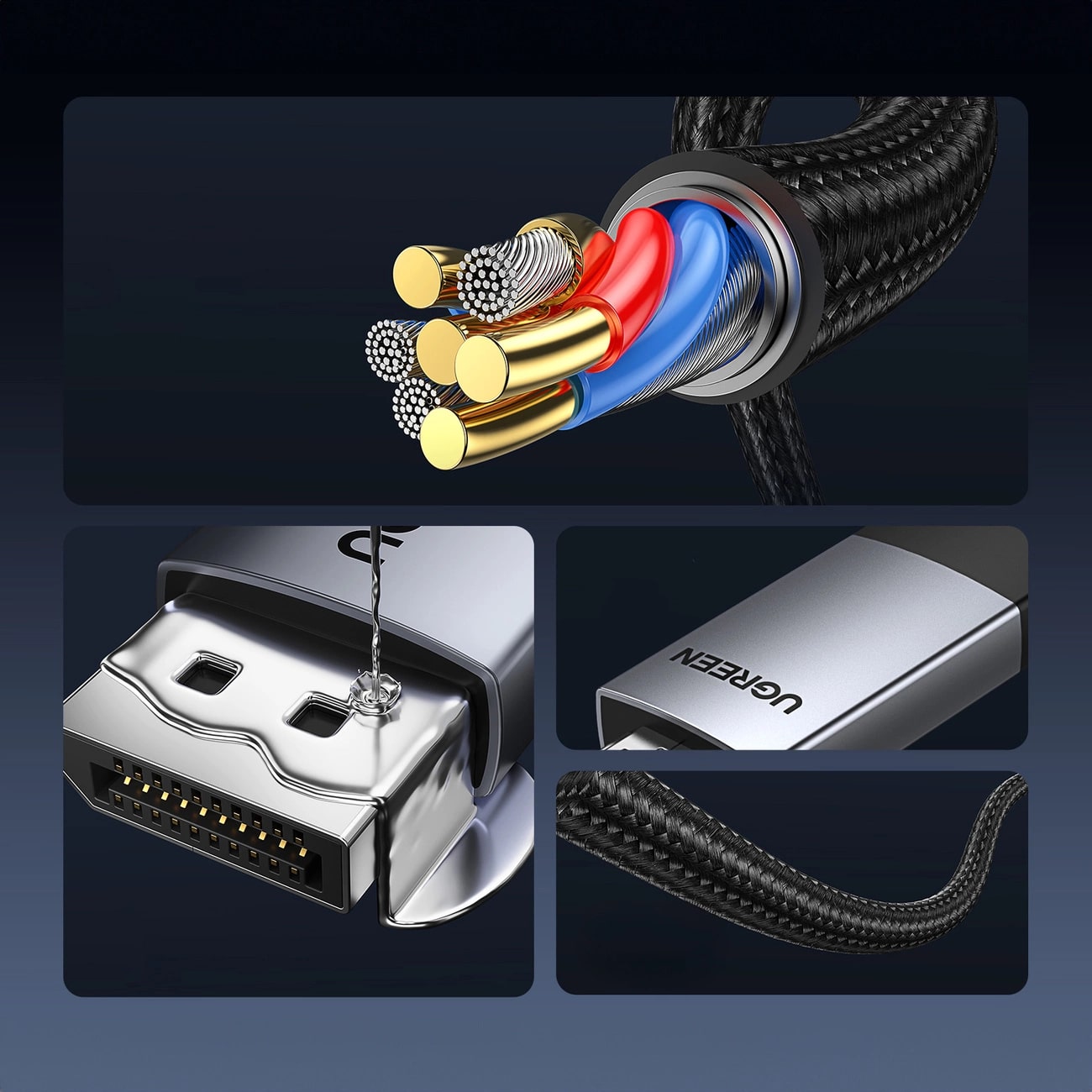 UGREEN Кабел HDMI /м/ - DP /м/, 1m. 4K /черен/ - DP119 / 15773