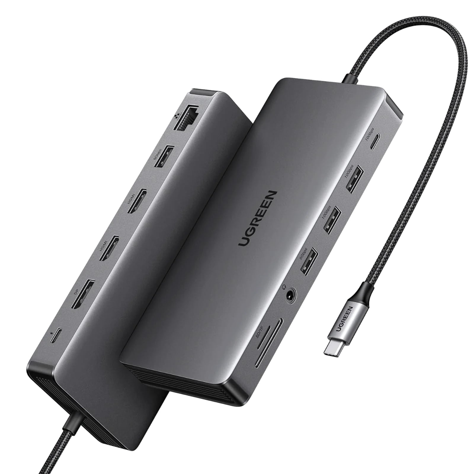 UGREEN Хъб 13-в-1 Revodok Pro 313 (Type-C) /сив/ - CM681 / 15978