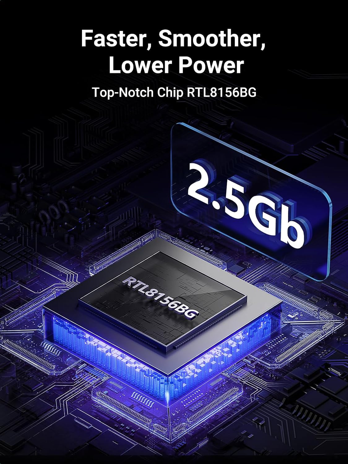 UGREEN Преходник Адаптер от USB-A 3.0 към RJ45 /ж/ /сив/ - CM648 / 25051