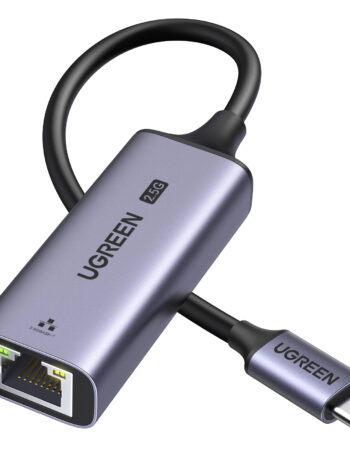 UGREEN Преходник Адаптер от Type-C към RJ45 /ж/ /сив/ - CM648 / 25052