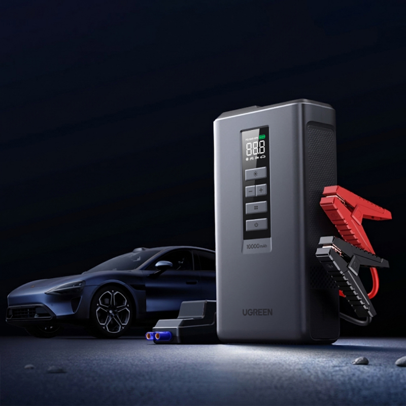 UGREEN Power Bank/Car Jump Starter 10000 mAh, 1000A + фенерче - ES703 / 35978