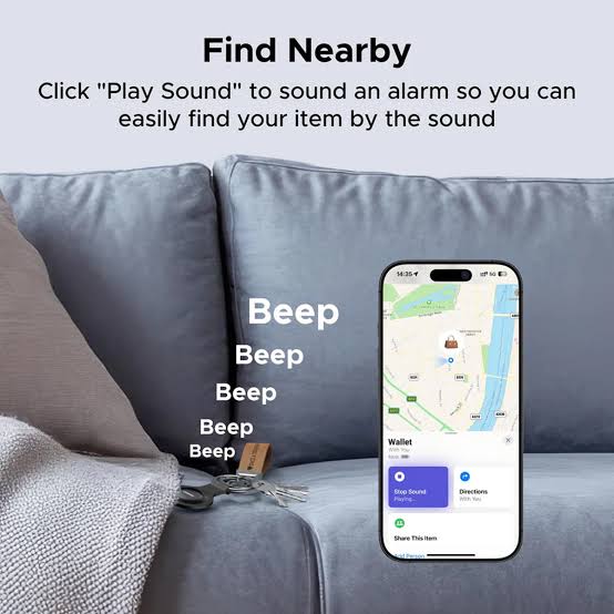 UGREEN Смарт локатор/Смарт тракер GPS, Anti-loss Finder Mini 2, iOS /сив/ - CM918 / 75118