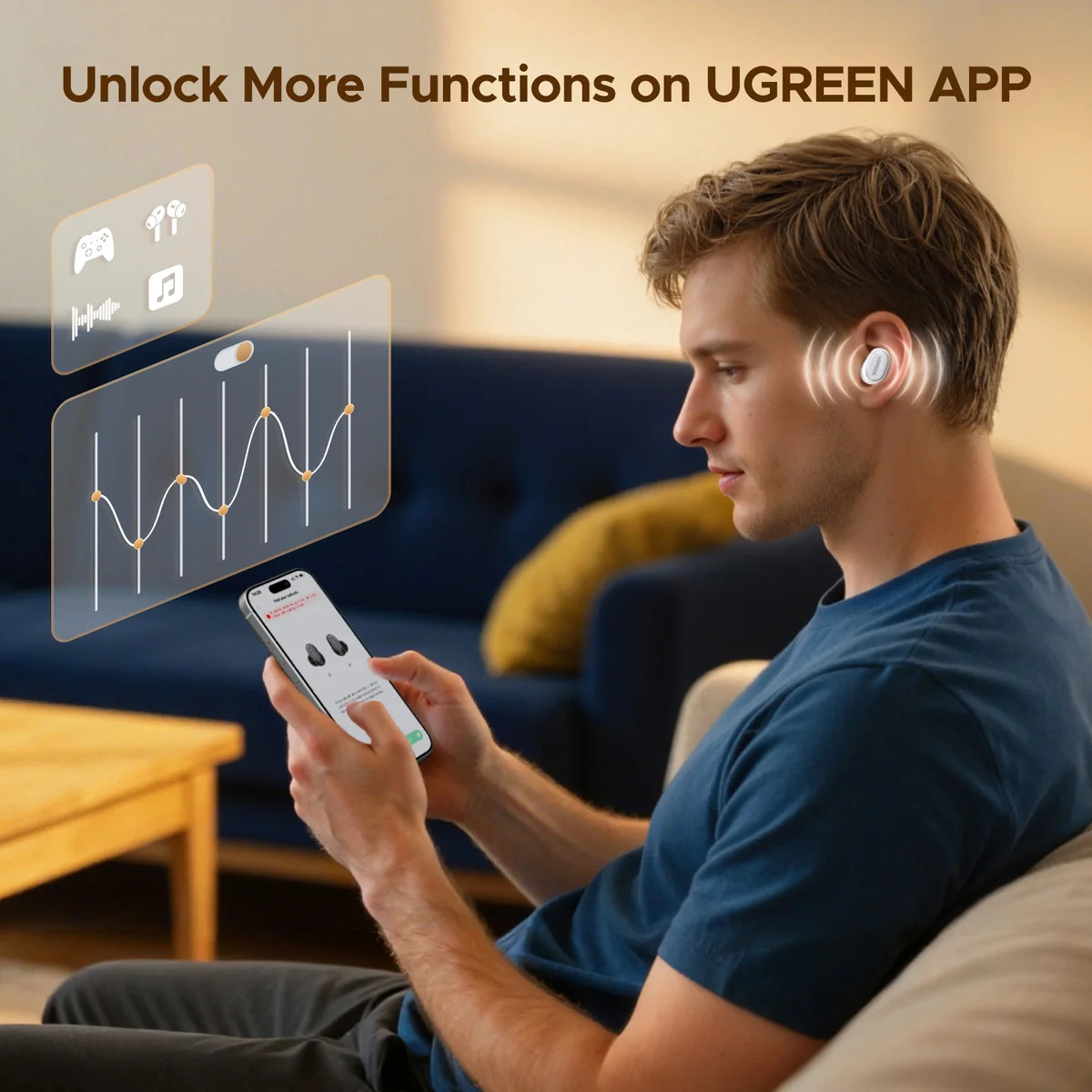 UGREEN HF Bluetooth WS220 TWS /бял/ - WS220 / 75627