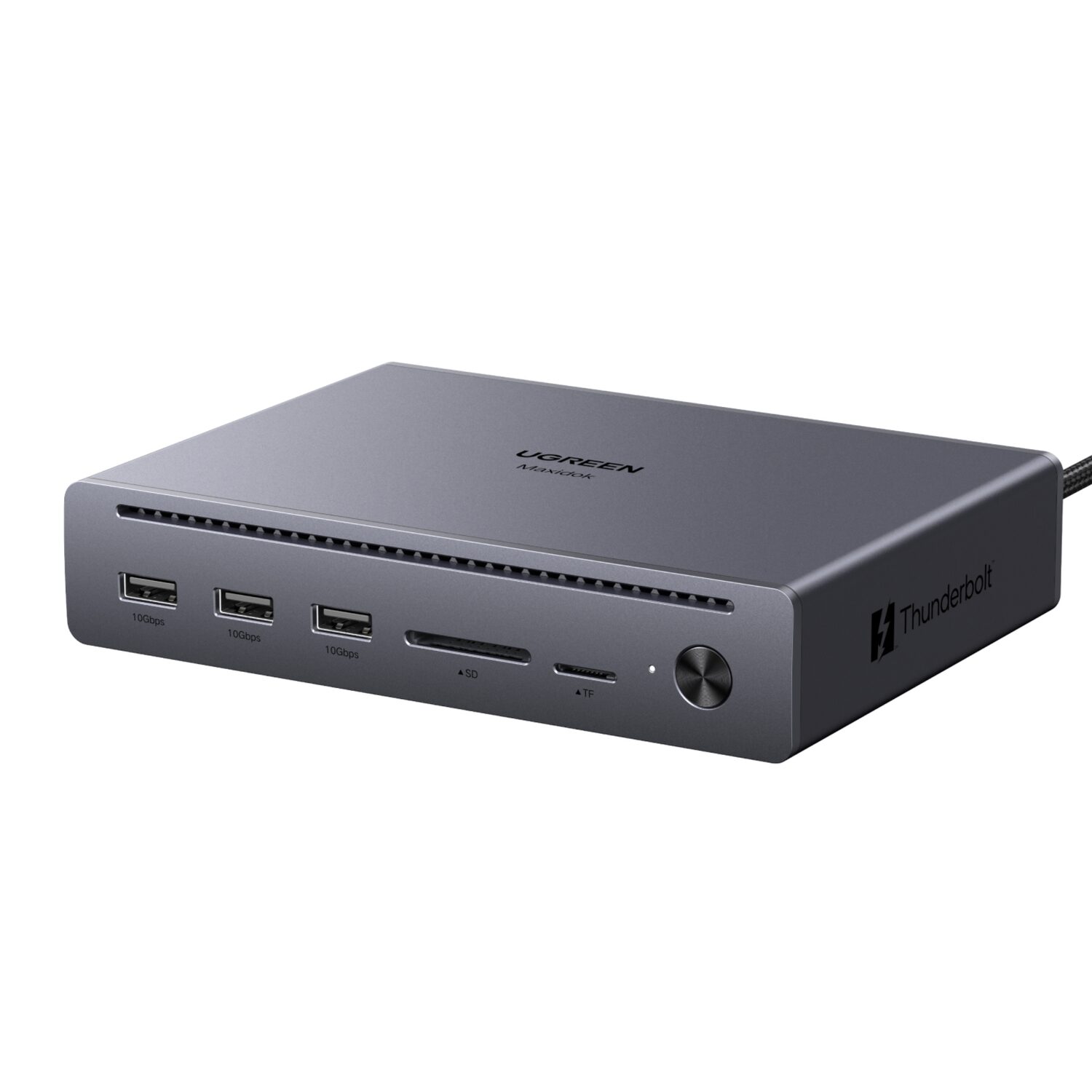 UGREEN Хъб 10-в-1, Thunderbolt 5 (Type-C) /сив/ - U712 / 75795F