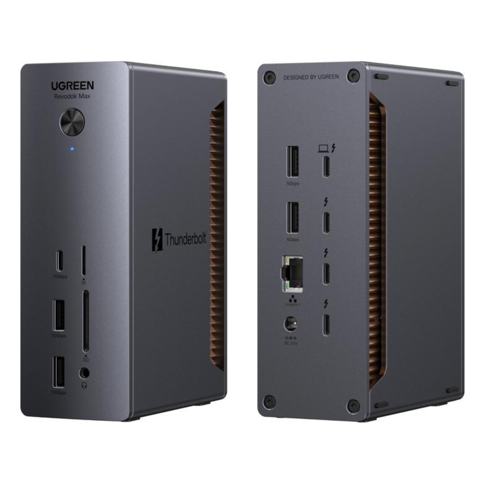 UGREEN Хъб 13-в-1, Thunderbolt 5 /сив/ - U715 / 45790A