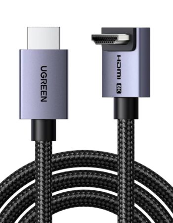 UGREEN Кабел HDMI - HDMI, 1m. 8K Angled /сив/ - HD188 / 95826