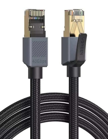 UGREEN LAN кабел Cat8 Round braided, 1м /черен/ - NW343 / 95932