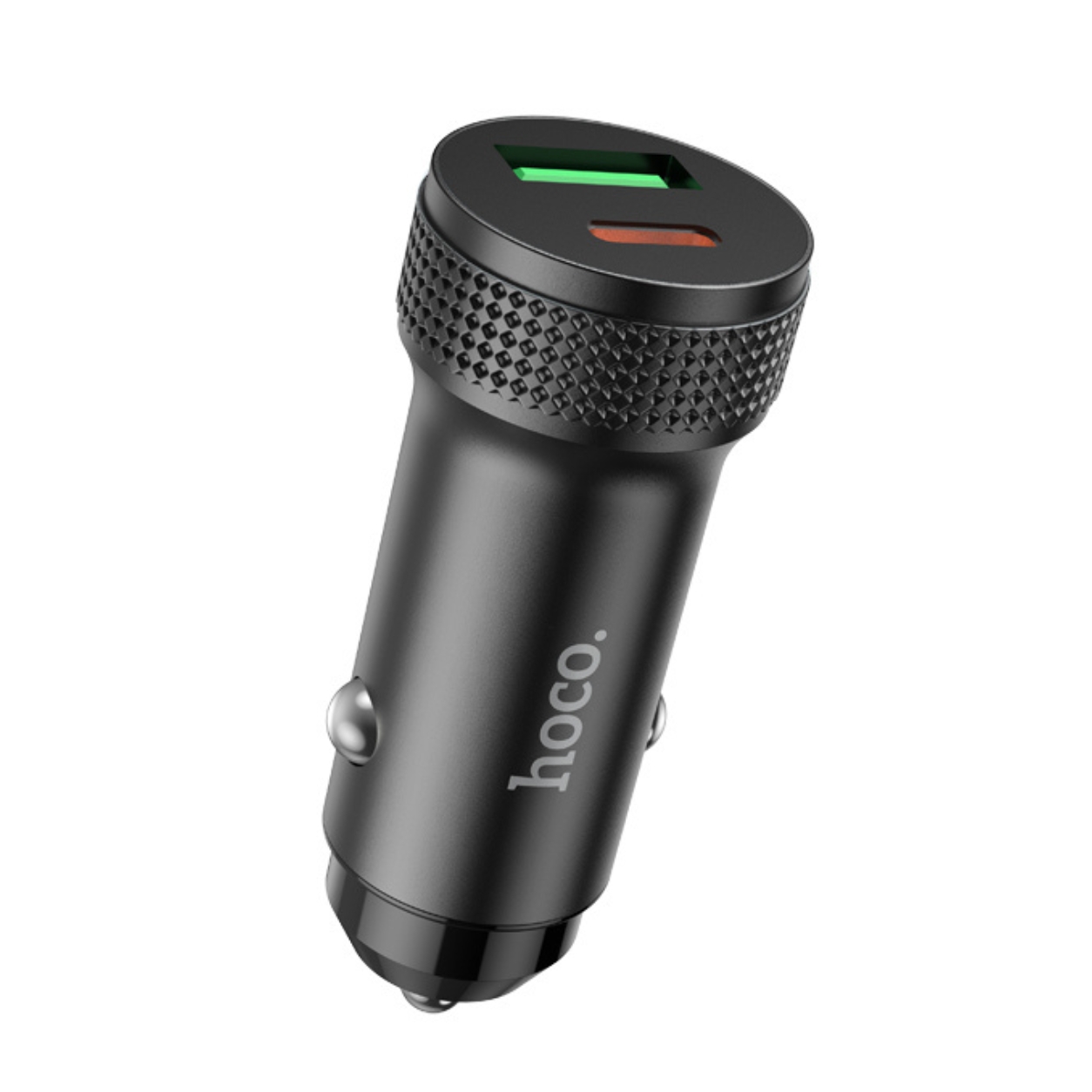 HOCO 12V 38W, USB-A + USB-C, Glorious /черен/ - Z49B