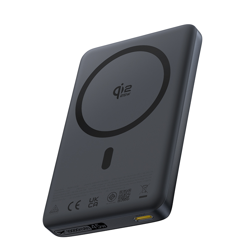 BASEUS Power Bank 10000 mAh, 45W, PicoGo AM52 Ultra-slim Qi2 Magnetic /черен/ - E0028Z00