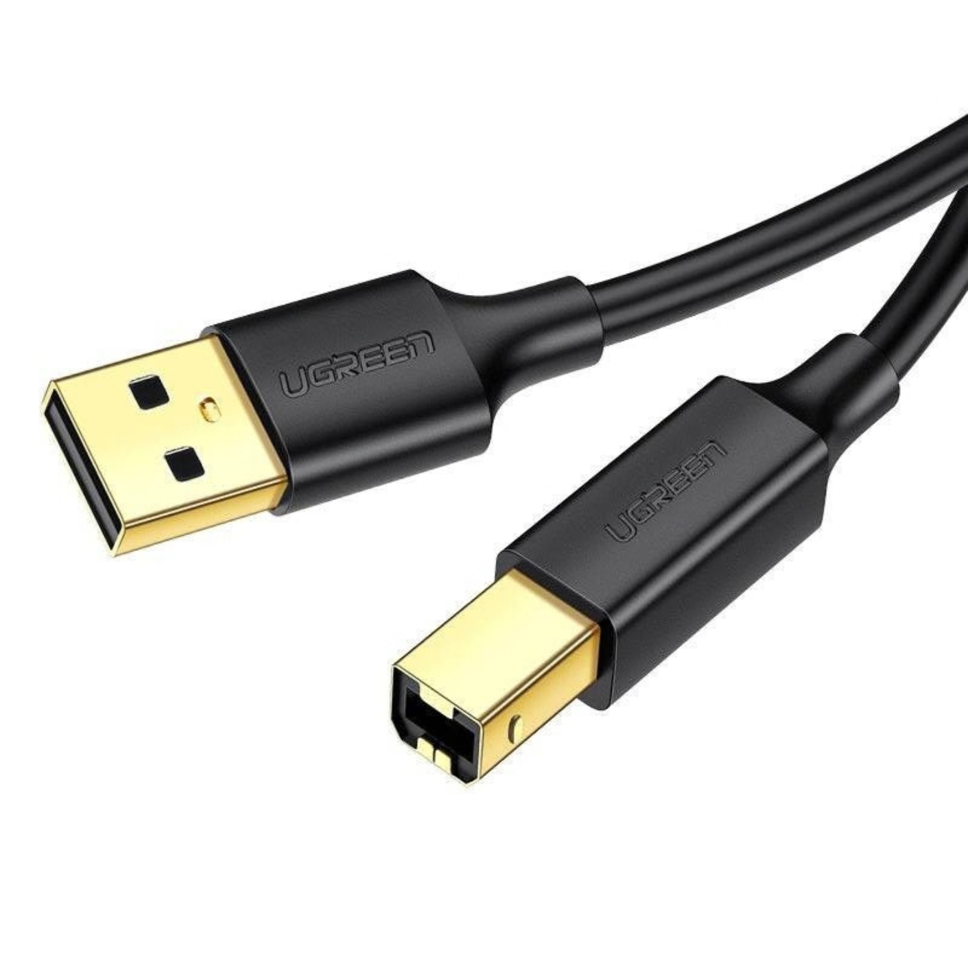 UGREEN Кабел USB-A - USB-B (м-м) Printer cable, 1.5м, 480Mbps /черен/ - US135 / 10350
