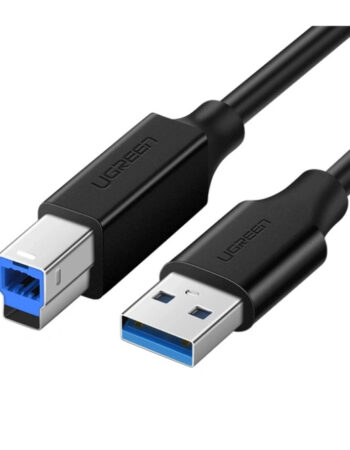 UGREEN Кабел USB-A - USB-B (м-м) Printer cable, 2м, 5Gb/s /черен/ - US210 / 10372