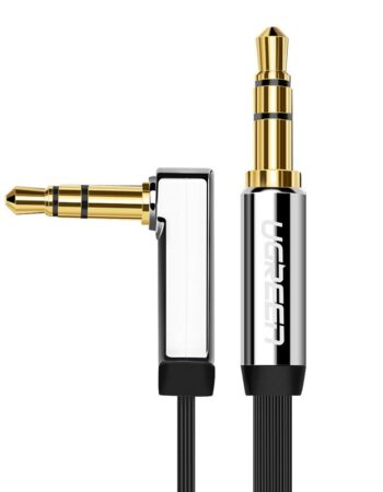 UGREEN Аудио кабел AUX, 2m Angled /сив/ - AV119 / 10599