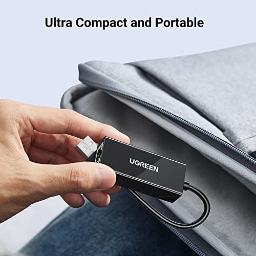 UGREEN Преходник Адаптер от USB-A 2.0 към RJ45 /ж/ /черен/ - CR110 / 20254