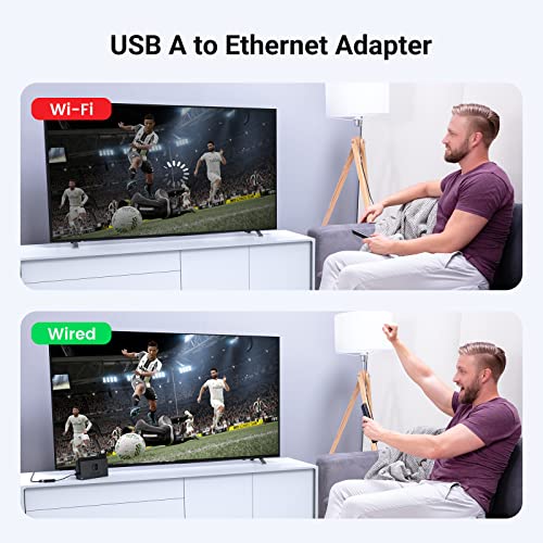 UGREEN Преходник Адаптер от USB-A 2.0 към RJ45 /ж/ /черен/ - CR110 / 20254