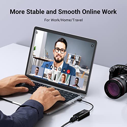 UGREEN Преходник Адаптер от USB-A 2.0 към RJ45 /ж/ /черен/ - CR110 / 20254