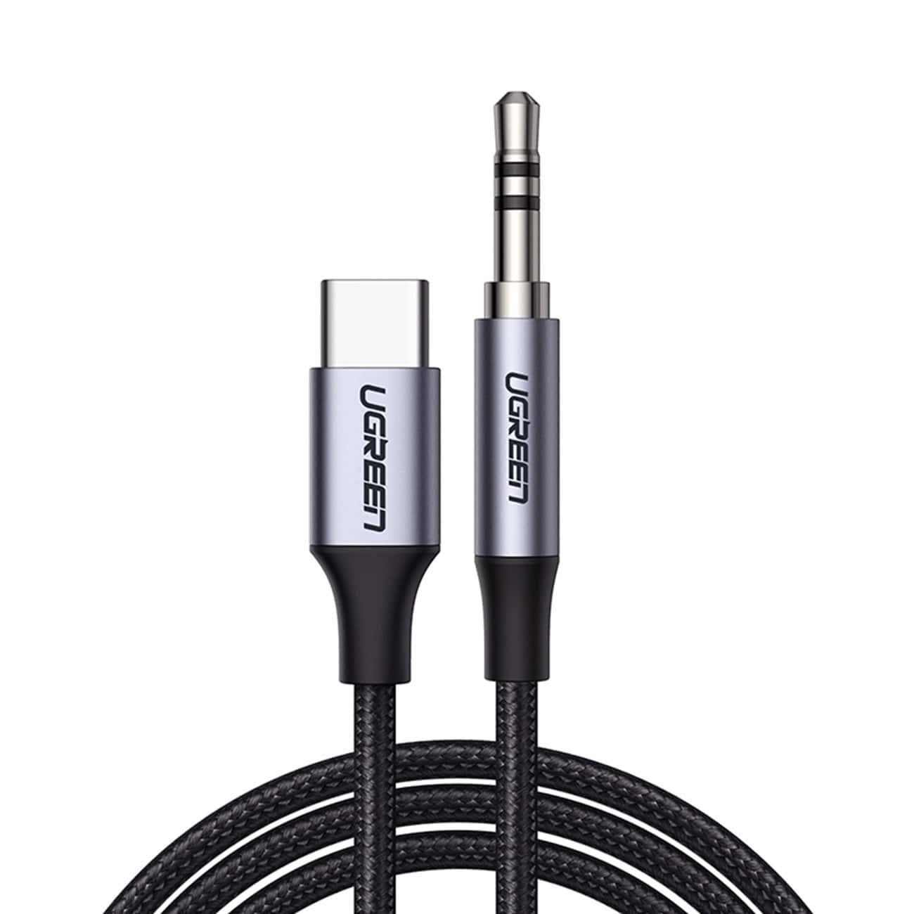 UGREEN Аудио кабел от Type-C към AUX/м/ 3.5mm, 1m /черен/ - AV143 / 30633