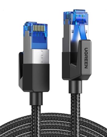 UGREEN LAN кабел, Cat8 Round braided, 20м /черен/ - NW153 / 30800