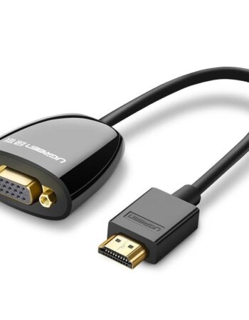 UGREEN Преходник Адаптер от VGA /ж/ към HDMI /м/ 1080p /черен/ - MM105 / 40253