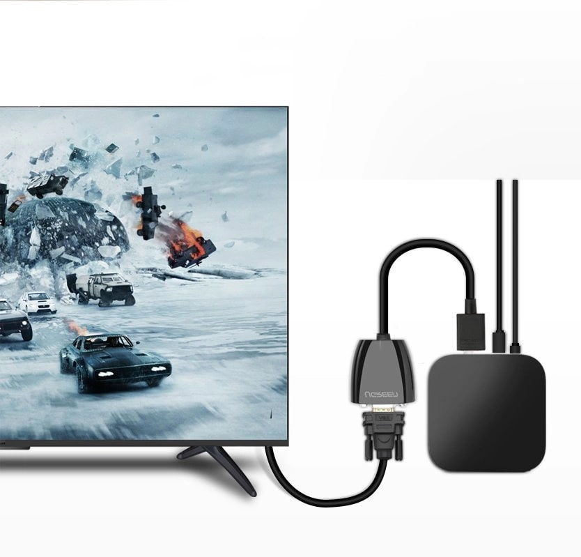 UGREEN Преходник Адаптер от VGA /ж/ към HDMI /м/ 1080p /черен/ - MM105 / 40253