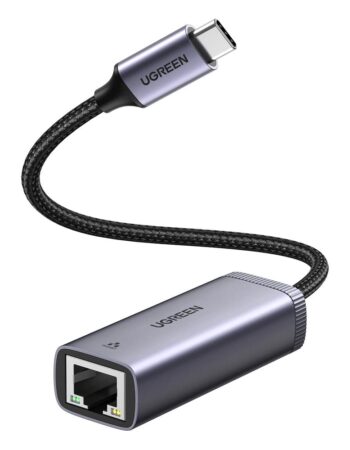 UGREEN Преходник Адаптер от Type-C към RJ45 /ж/ /сив/ - CM483 / 40322