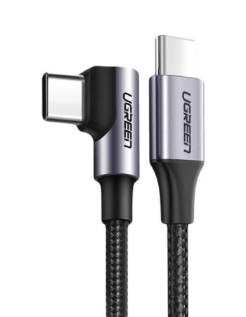 UGREEN Кабел C-C, 1m, 3A, Shell nickel /сив/ - US255 / 50123