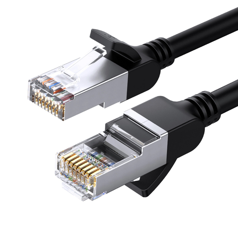 UGREEN LAN кабел Cat6 Flat pure copper, 10м /черен/ - NW101 / 50196