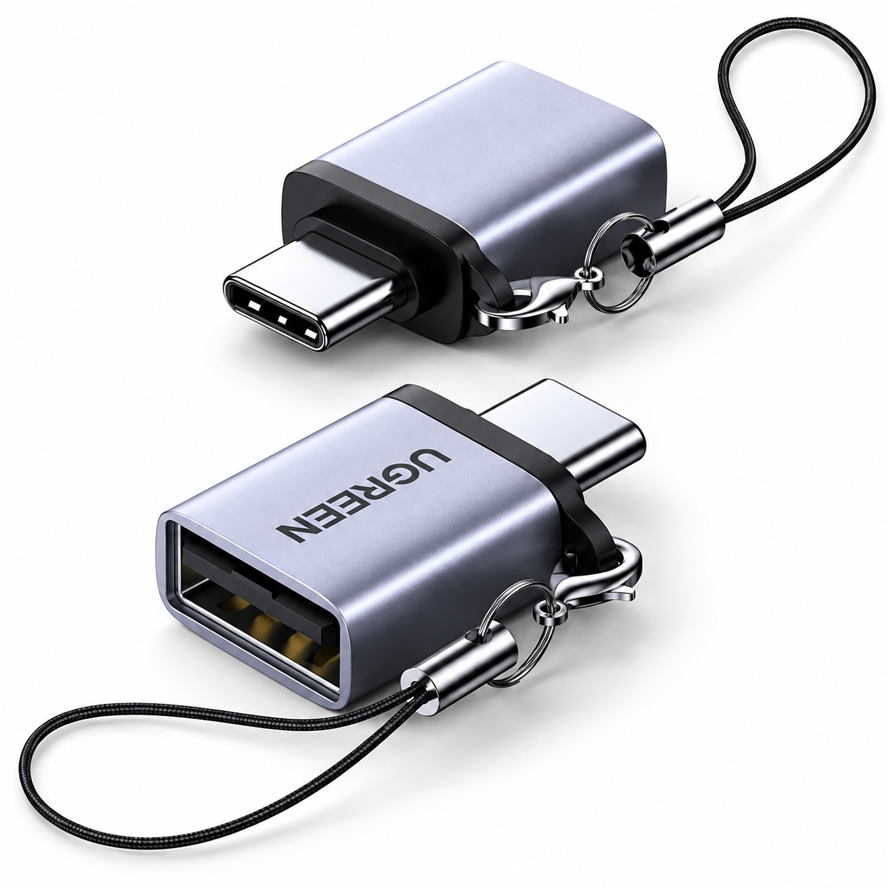 UGREEN Преходник Адаптер от USB-C към USB-A /сив/ - US270 / 50283