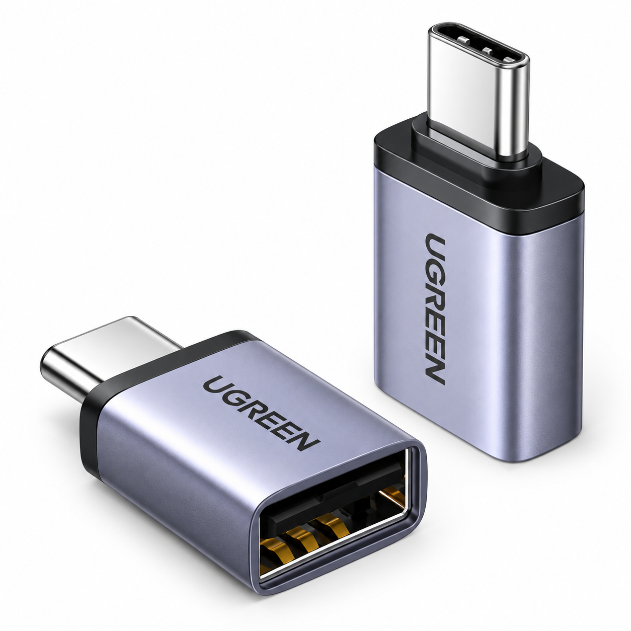 UGREEN Преходник Адаптер от USB-C към USB-A /сив/ - US270 / 50283