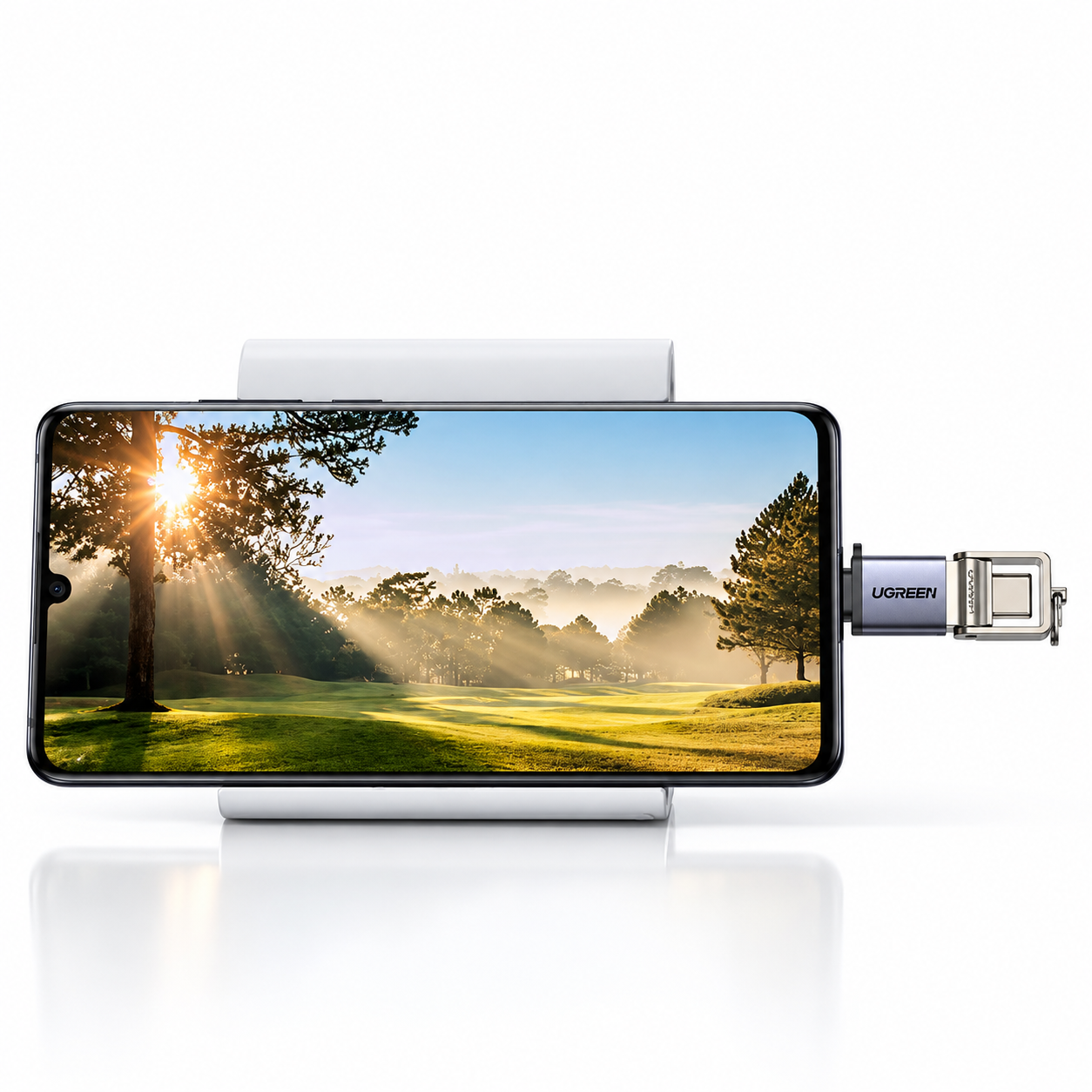 UGREEN Преходник Адаптер от USB-C към USB-A /сив/ - US270 / 50283