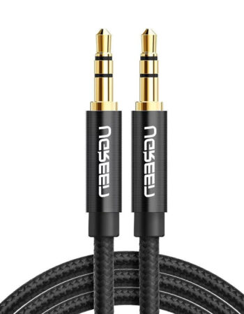 UGREEN Аудио кабел AUX, 2m Braided /черен/ - AV112 / 50363