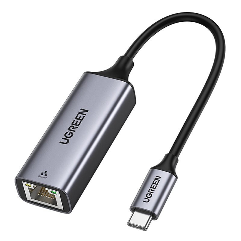 UGREEN Преходник Адаптер от Type-C към RJ45 /ж/ /сив/ - CM199 / 50737