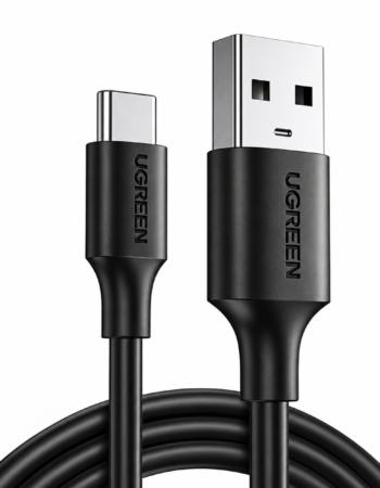 UGREEN Кабел USB-A - Type-C, 1м, 3A, Nickel plating /черен/ - US287 / 60116
