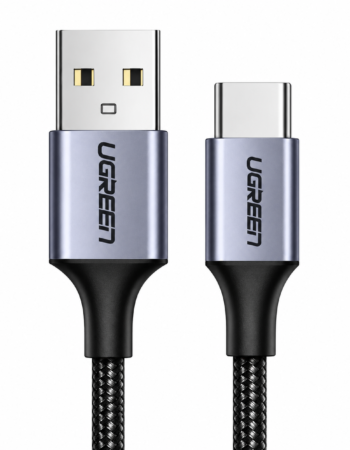 UGREEN Кабел USB-A - Type-C, 1м, 3A /черен/ - US288 / 60126