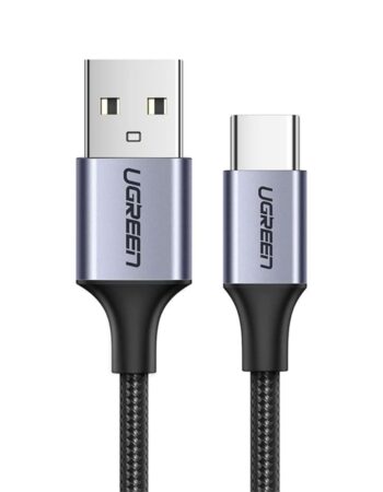 UGREEN Кабел USB-A - Type-C, 2м, 60W, черен - US288 / 60128