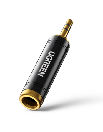 UGREEN Преходник Адаптер 1x AUX/м/ 3.5mm към 1x 6.35mm /ж/ /сив/ - AV168 / 60711