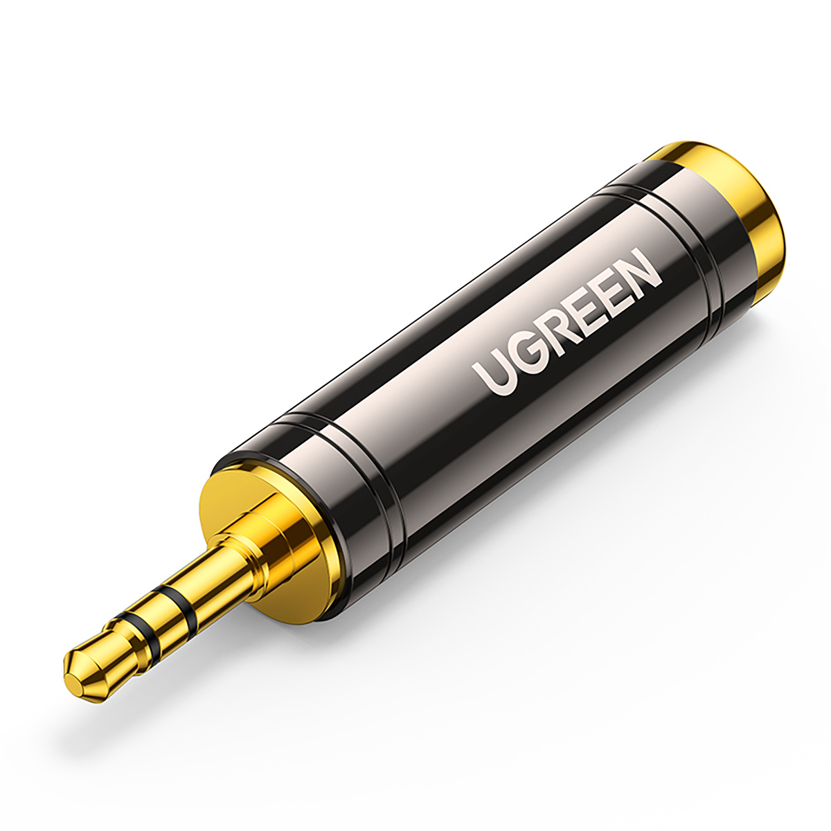 UGREEN Преходник Адаптер 1x AUX/м/ 3.5mm към 1x 6.35mm /ж/ /сив/ - AV168 / 60711