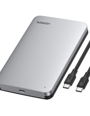UGREEN Кутия за външен хард диск + кабел Type-C - Type-C, HDD SSD, SATA 2.5 /сив/ - CM300 / 70499