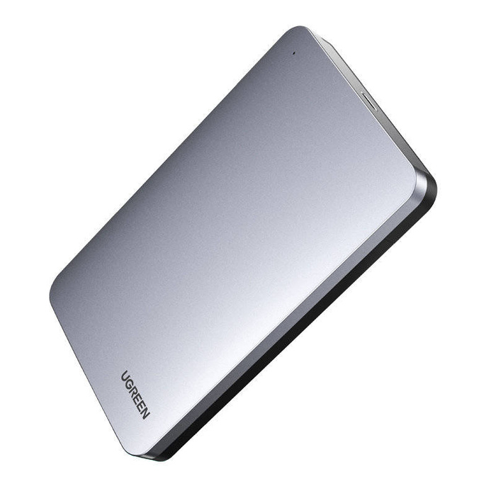 UGREEN Кутия за външен хард диск + кабел Type-C - Type-C, HDD SSD, SATA 2.5 /сив/ - CM300 / 70499