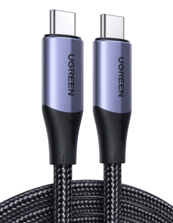 UGREEN Кабел C-C, 1m, 5A, 100W, Gen.2 /черен/ - US355 / 80150
