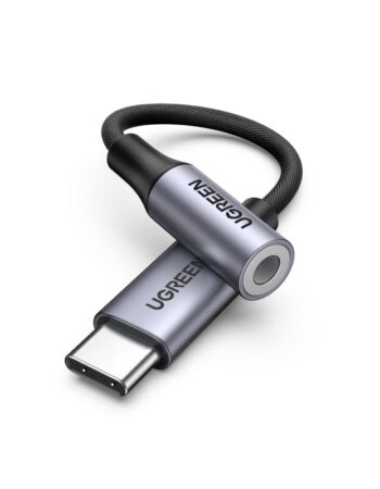 UGREEN Преходник Адаптер от Type-C към AUX/ж/ 3.5mm, 0,10m. /черен/ - AV161 / 80154