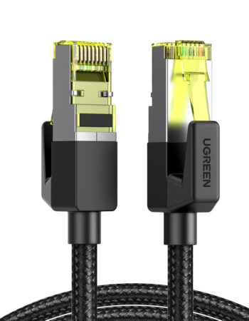 UGREEN LAN кабел Cat7 Round braided, 2м /черен/ - NW150 / 80423