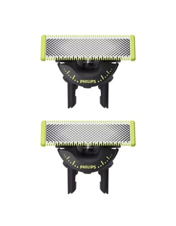 Philips Резервни ножчета OneBlade Pro 360, SET 2 броя /черен-лайм/ - QP420/50